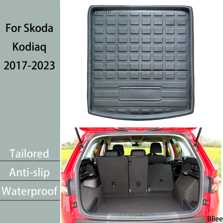 Tapete de maletero trasero EVA para Skoda Kodiaq NS7 2017 2023