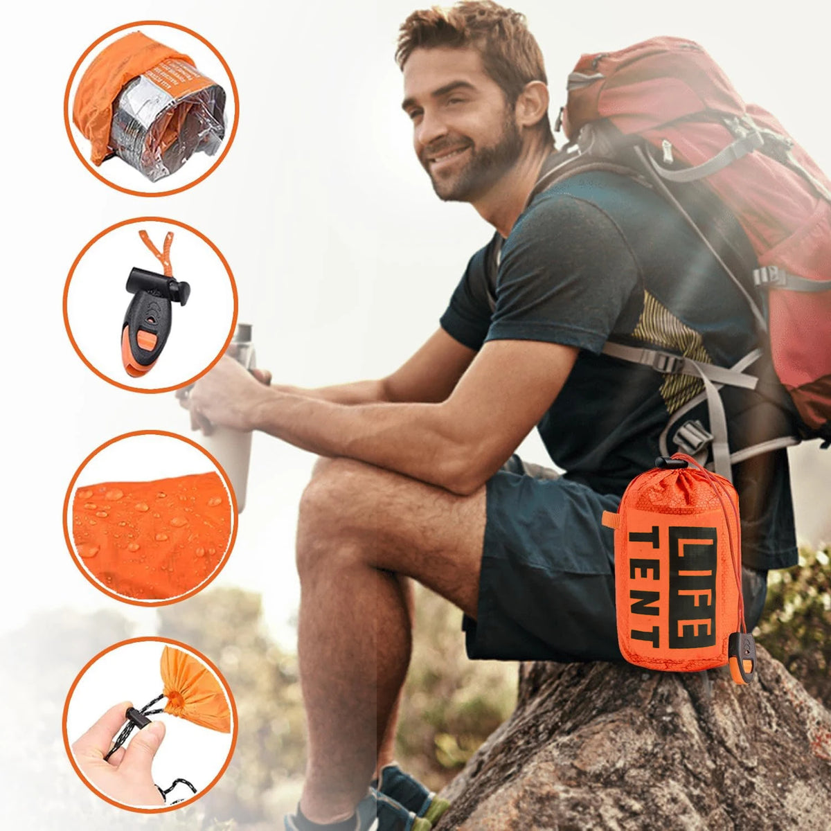 Sanke Rescue 2-Person Waterproof Emergency Survival Tent