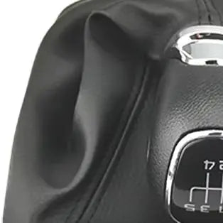 Versnellingspookknop Zwart Leer voor Skoda Octavia A5 A6