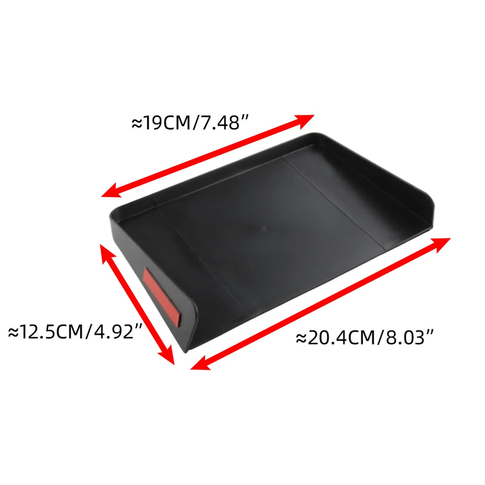 Armrest Storage Box for Honda CR-V ABS Plastic with Rubber Backed Tray Interior Organizer