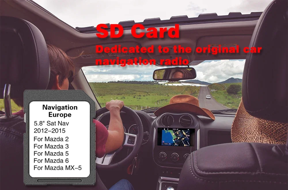Mazda 3 2012-2015 SD Card Nav AVN1 &ndash; Europe Britain Maps