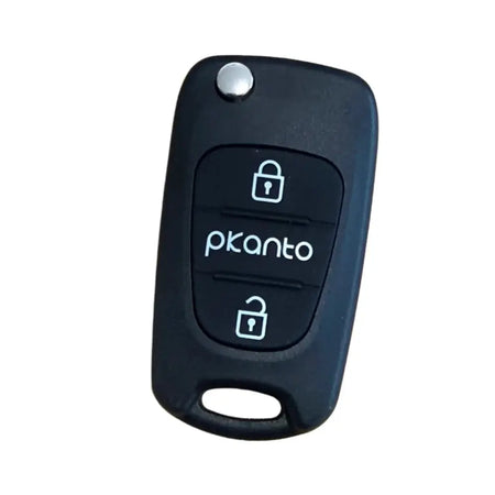 3Buttons Car Remote Folding Flip Key Shell Case Housing for Hyundai for Kia Picanto with Uncut Right Blade by InterCyprus Trading Ltd