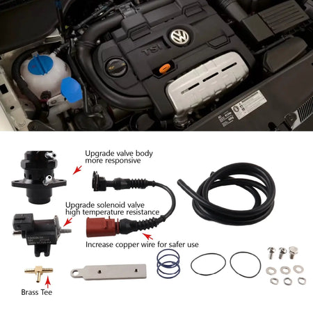 PIKBUK High Quality Blow Off Valve For AUDI A1 A3 1.4 TWIN CHARGED TFSI For VAG 1.4 TSi Aluminum by InterCyprus Trading Ltd