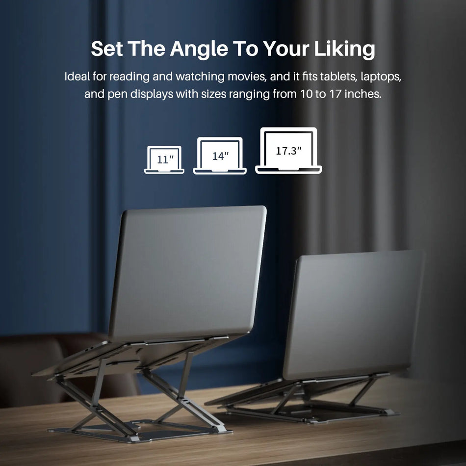 Huion Aluminum Foldable Laptop Stand for 11-17 Inch Tablets and Laptops