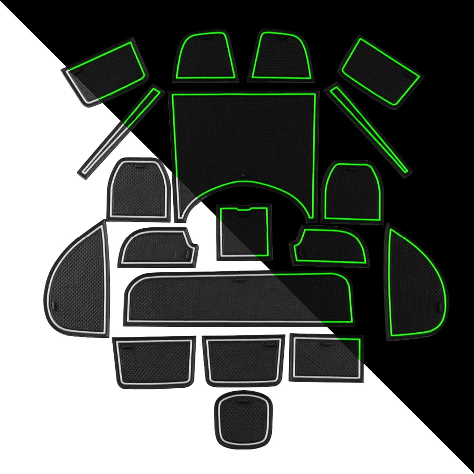Zestaw mat w szczelinach drzwi dla Honda HR-V 2014-2018 antypoślizgowy lateks 19-elementowy