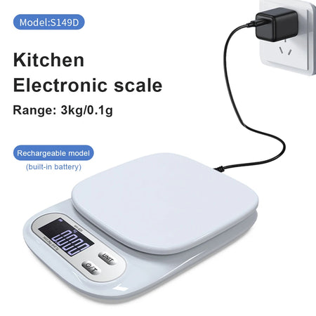 WH-B33/B35 Digital Kitchen Scale - High Precision 0.1g 3kg 0.1g USB