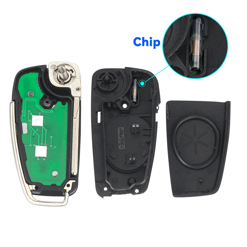 KEYYOU Car Remote Key &ndash; Smart Flip Design for Audi Models