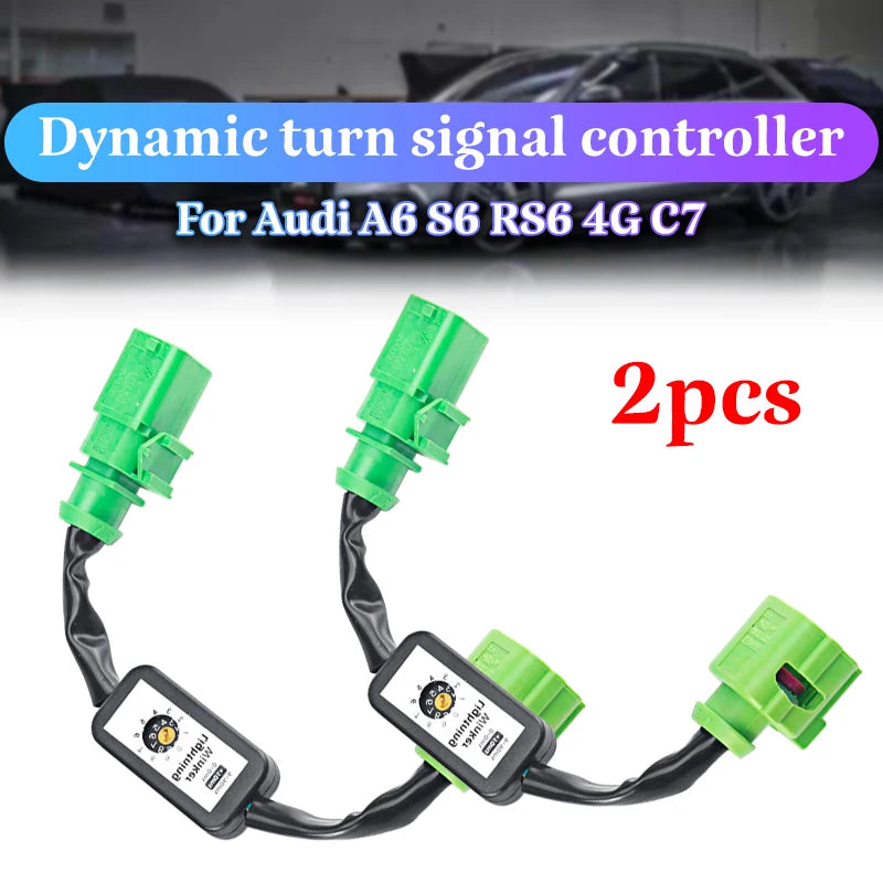 Dynamic LED Turn Signal Taillight Module Cable Harness for Audi A6 S6 RS6 4G C7