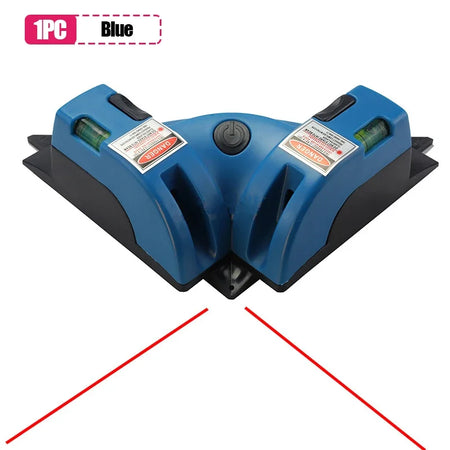 MOONBIFFY 90 Degree Right Angle Laser Level for Precise Measurements Blue