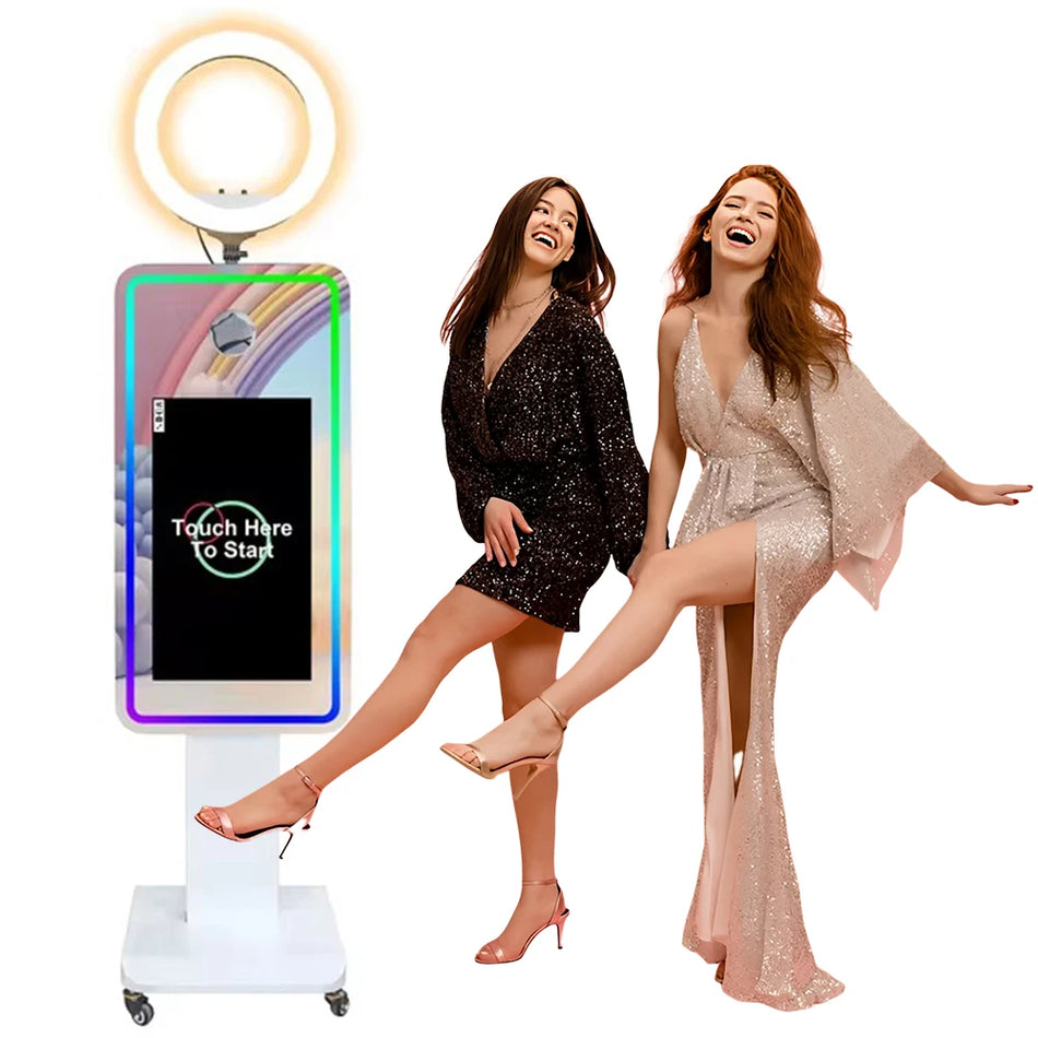 Burvju spogulis foto kabīne 21.5in LCD skārienekrāns portatīvs