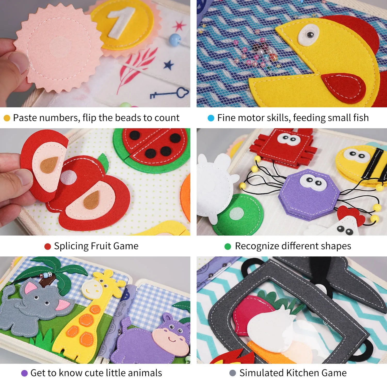 Christmas Lion Busy Board &ndash; Interactive Story Sensory Toy