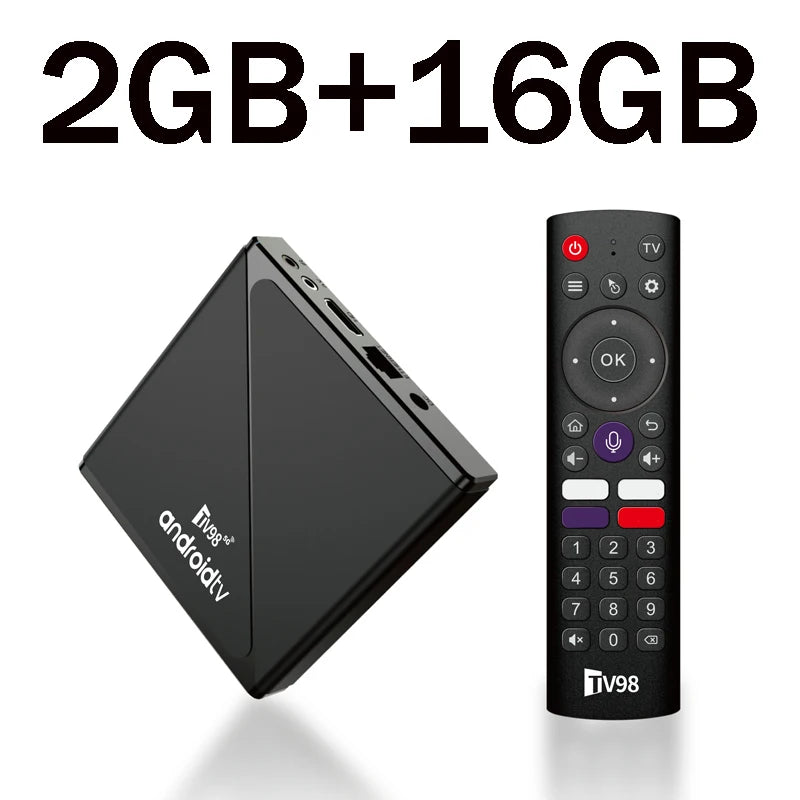 TV98 ATV Pro 8K Android TV Box with Voice Control &amp; Dual Wifi tv98atvpro2gb16gb 1 / UK Plug