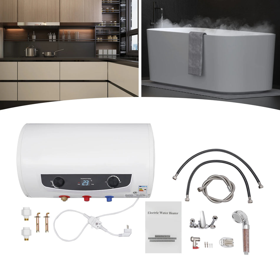 Calentador de agua bajo fregadero, instantáneo 2000W 35L, montado en la pared con grifo