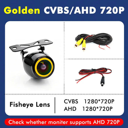 SMARTOUR AHD 1080P Starlight Night Vision Car Reverse Camera 180° Fisheye Waterproof CVBS RCA Rear View Backup Camera by InterCyprus Trading Ltd