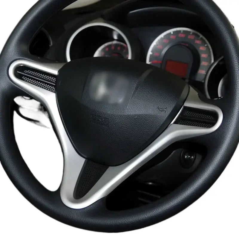 Carbon Fiber Steering Wheel Trim Strip for Honda Fit GE City 2008-2014 by InterCyprus Trading Ltd