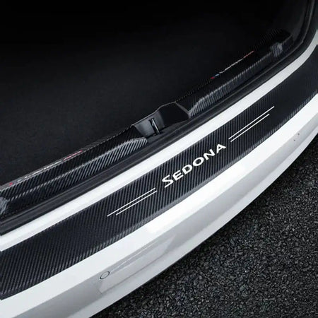 Carbon Fiber Door Sill Protector Sticker Kia Sedona