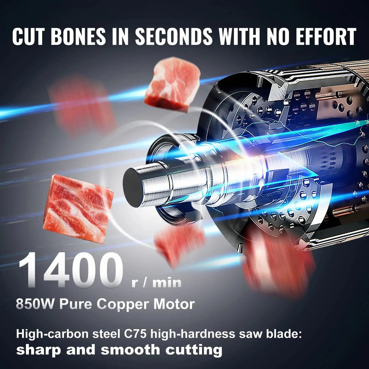 850W Electric Meat Saw Bone Cutter Commercial