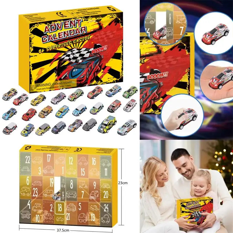 Χριστουγεννιάτικο Ημερολόγιο Αντίστροφης Μέτρησης Τυφλό Κουτί για Παιδιά, Θέμα Πριγκίπισσας Αγώνες, Πλαστικά Κουτιά Δώρου