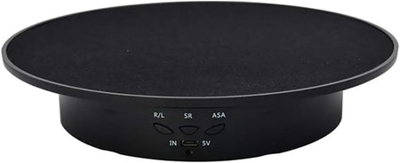 360-Degree Photography Turntable with Remote Control &amp; Motorized Display Stand 200MM Black