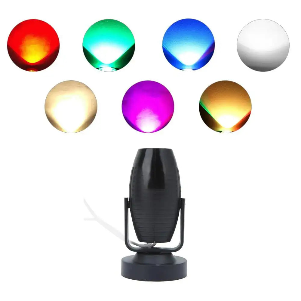 Rotating Disco Spot Lights RGB LED With Remote Control
