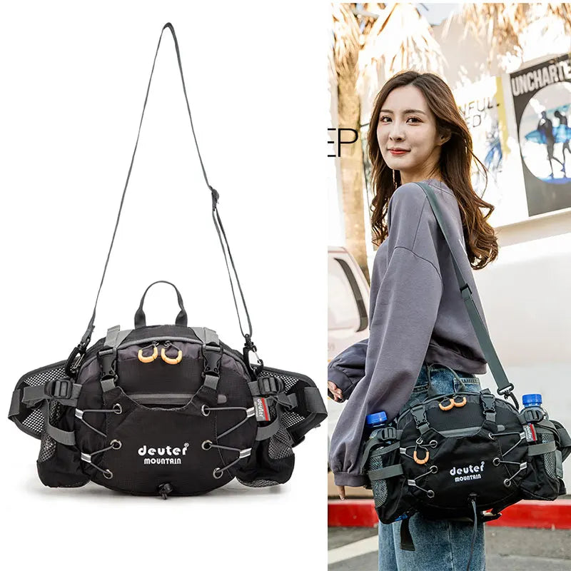 Camping Waist Chest Bag - Lightweight Nylon Travel Pack