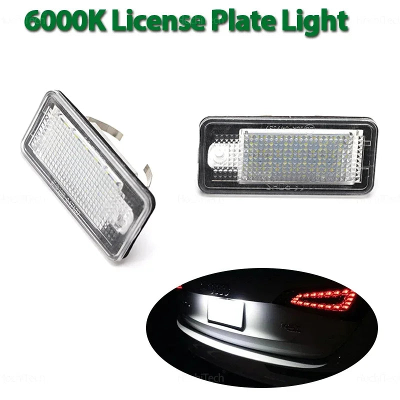 2X bombillas LED blancas para matrícula con Canbus para Audi A3 A4 A6 A8 S5