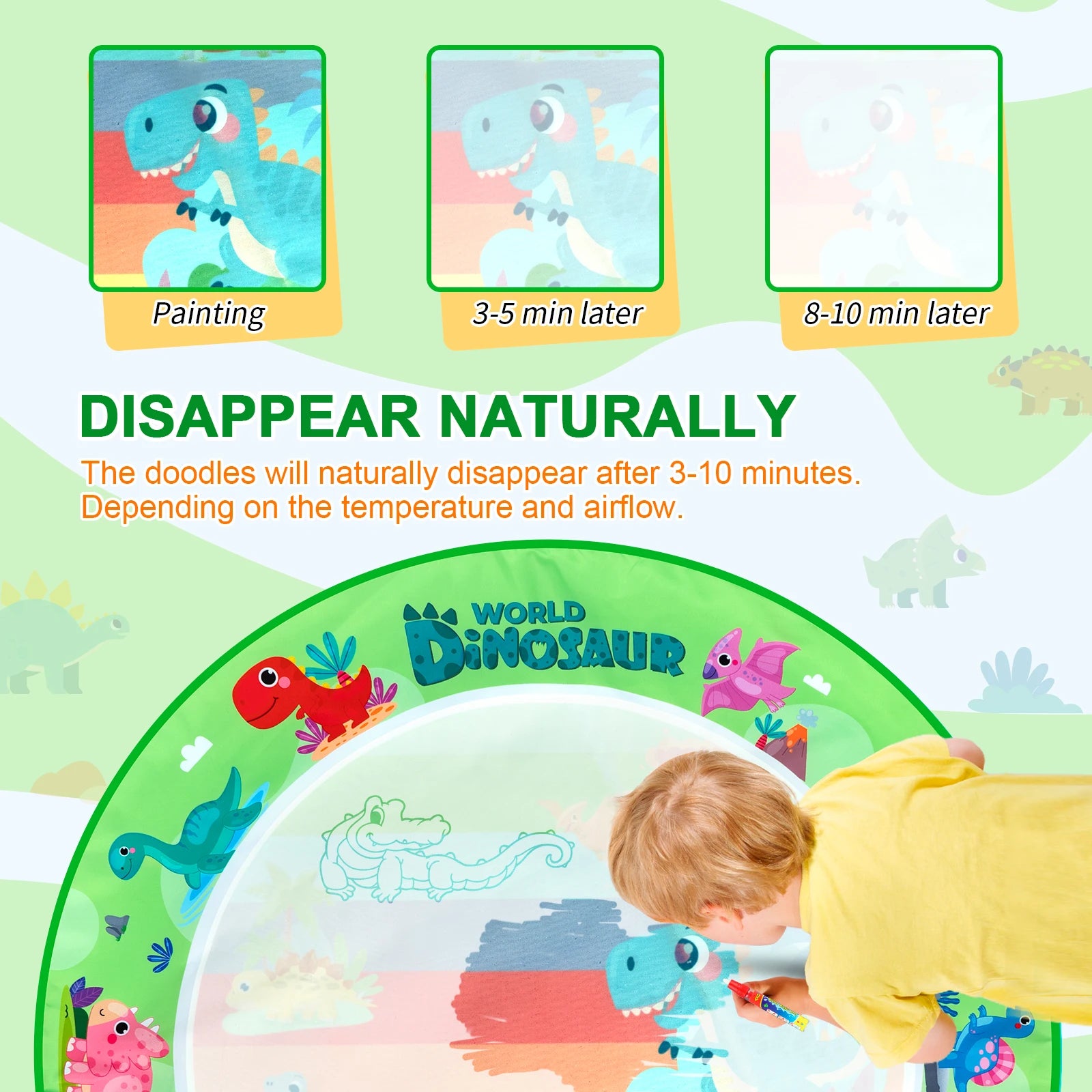 Kids Magic Water Drawing Mat &ndash; Reusable Doodle Board for Creative Play