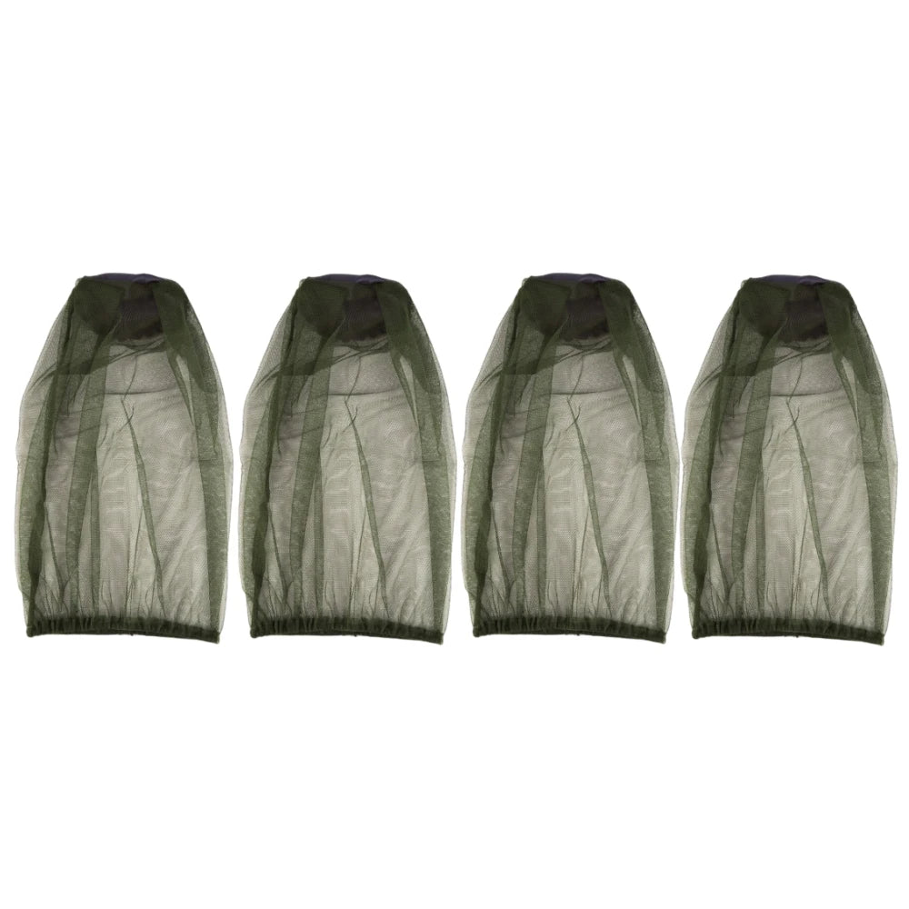 Outdoor Tool Bushcraft Travel Kit Mosquito Net Hat Fishing Cap Hunting Accessory Hike Camp equipment Anti-bee Safety Survival 4PCS / CN (Origin)