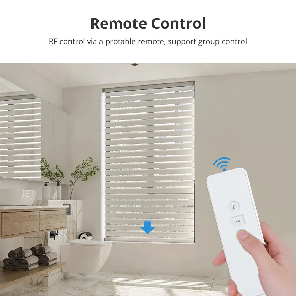 Zemismart Zigbee Smart Roller Shade Motor with Built-in Battery for Voice Control