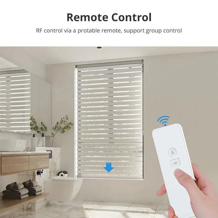 Zemismart Zigbee Smart Roller Shade Motor with Built-in Battery for Voice Control