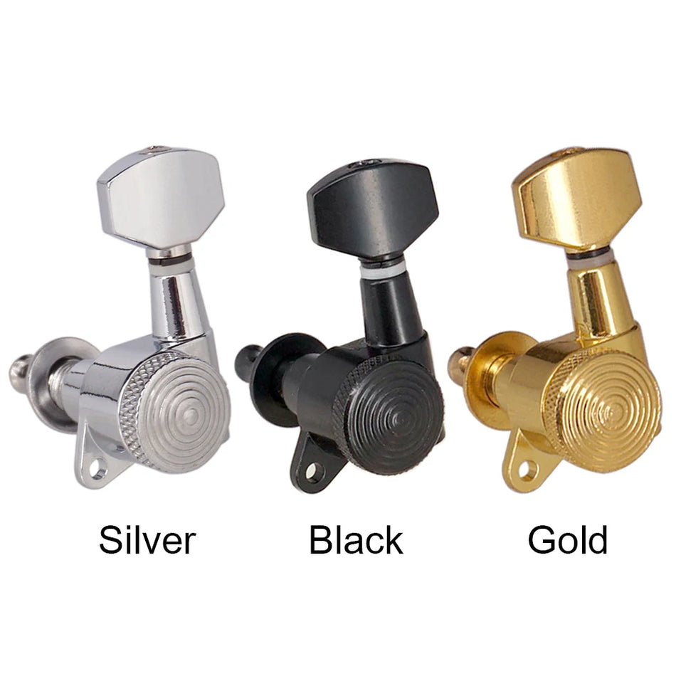 Locking Tuning Pegs for Acoustic Guitar, 6-Pack Machine Heads Replacement Parts