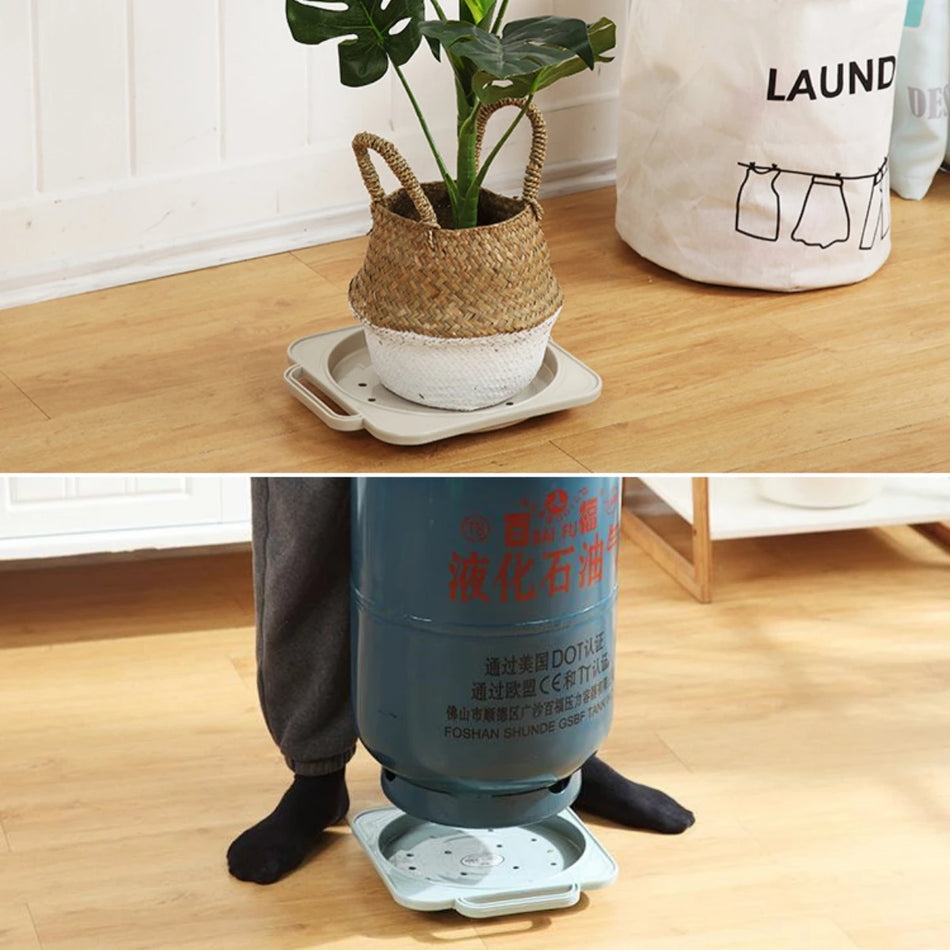 Mobile 5-Wheel Tray Rack for Plants and Kitchen Storage, Durable