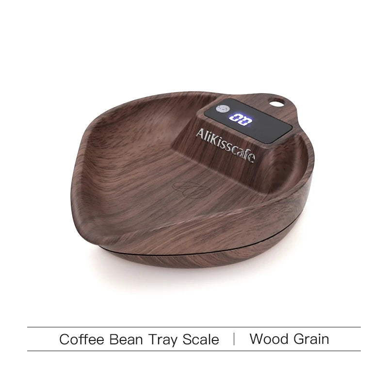 AliKisscafe Coffee Scale &ndash; 0.1g Precision Espresso Weighing Wood Grain Scale