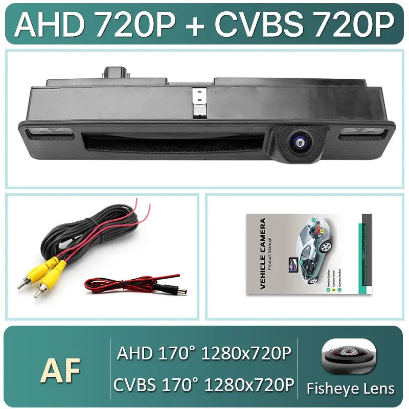170 Degree Night Vision Dynamic Trajectory Reverse Line AHD 1080P Car Rear View Trunk Hand Camera For Ford Focus 2015~2017 by InterCyprus Trading Ltd