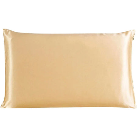 Natural Pure Silk Pillowcase &ndash; Luxurious Comfort for Hair and Skin Champagne / 20x26 inch-51x66cm / CHINA