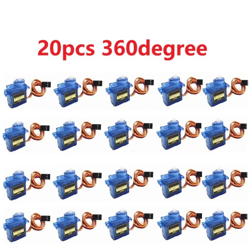 SG90 Servo Motor Micro 9g &ndash; Exceptional Precision for RC Projects 20Pcs 360 Degree
