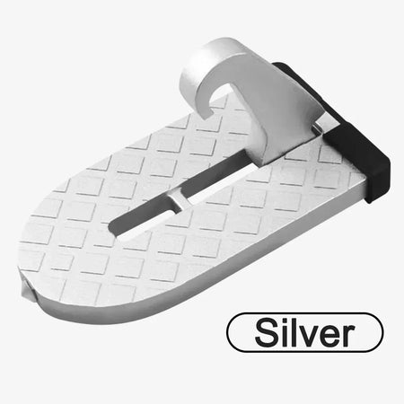 ISGTDRM Universal Car Door Step &ndash; Foldable Design Aluminum Silver