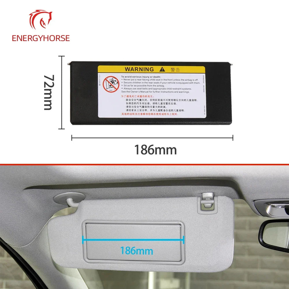 Sun Visor Makeup Mirror Cover Direct Fit for Opel Insignia 2010-2014 Easy Install
