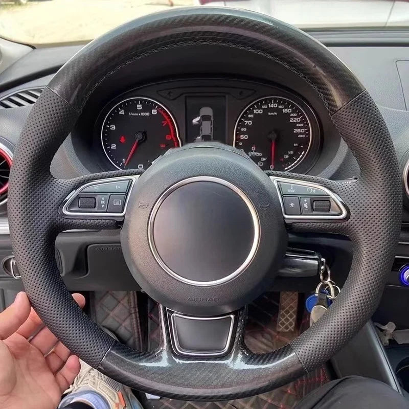Housse de volant cousue à la main pour Audi S3 RS3 2015 2016