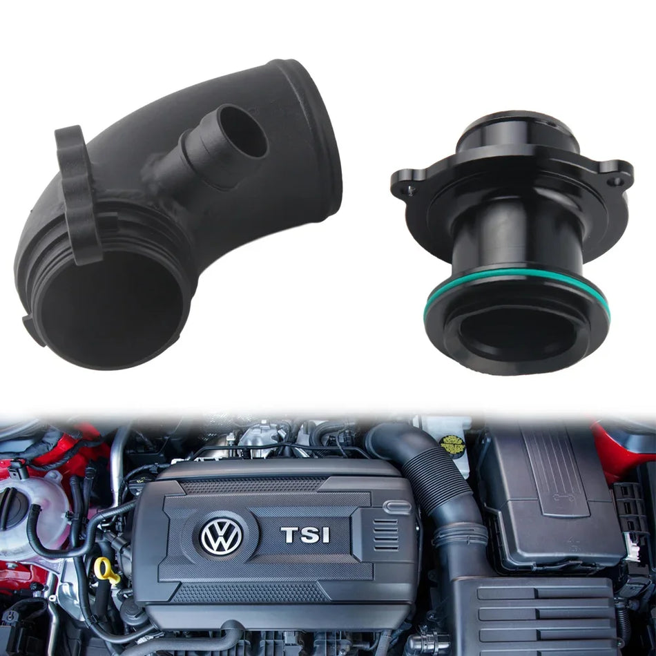Vylepšenie turbo prívodných a odvodných potrubí, odstránenie tlmiča pre VW Audi Golf 7 A3 S3