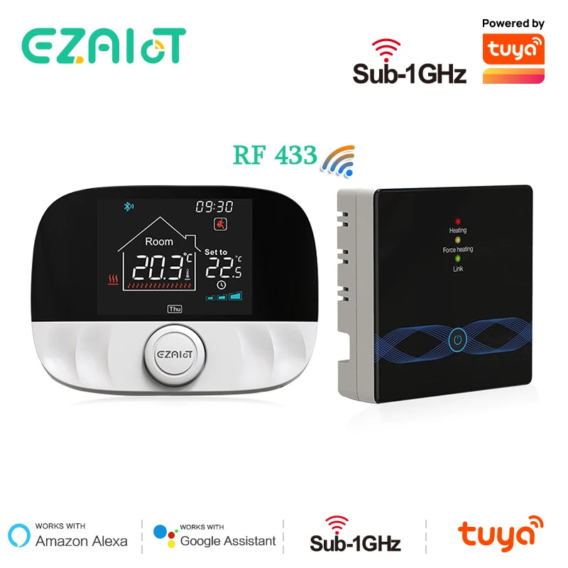 T9W+RC9Plus &ndash; WiFi RF Wireless Thermostat for Gas Boiler