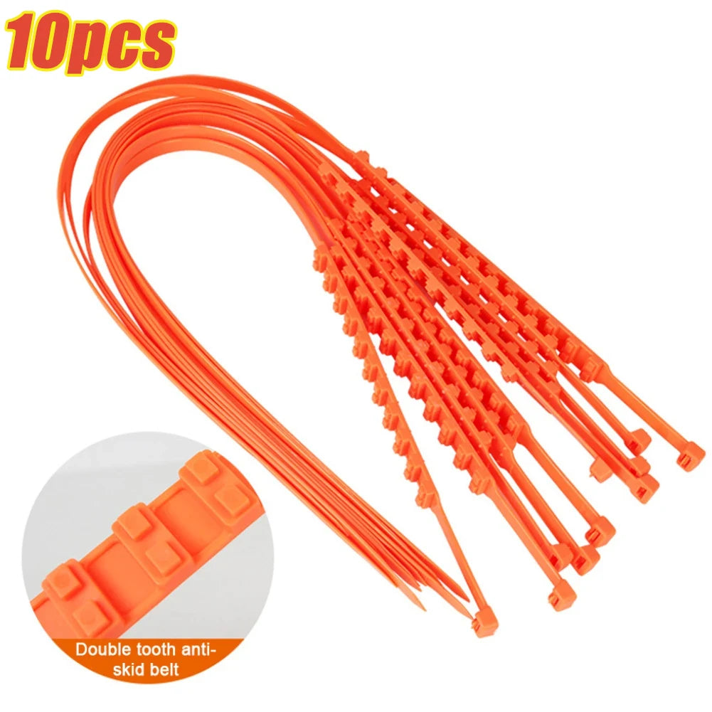 Disposable Anti Skid Straps For Tires &ndash; Emergency Traction 10pcs