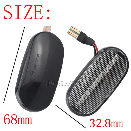 2X LED Dynamic Turn Signal Lamp Side Marker Light Side Lights For HONDA Prelude CRX S2000 Integra Fit Del Sol Acura Civic by InterCyprus Trading Ltd