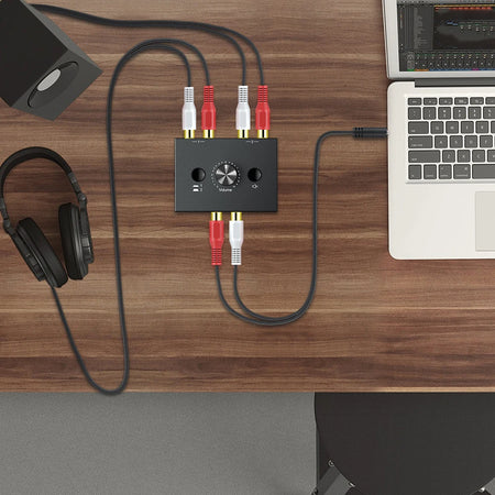 Bi-Directional RCA Audio Switcher 2 In 1 &ndash; Mute Button