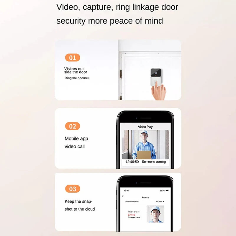 Tuya WiFi Video Doorbell &ndash; Motion Detection HD Camera