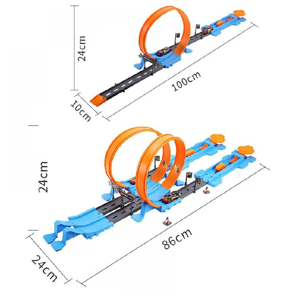 Railway Racing Track Play Set 18/40pcs &ndash; Interactive Fun