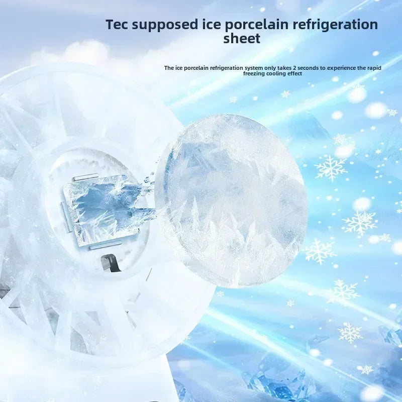 Refrigeration Handheld Ice Fan &ndash; LED Digital Display
