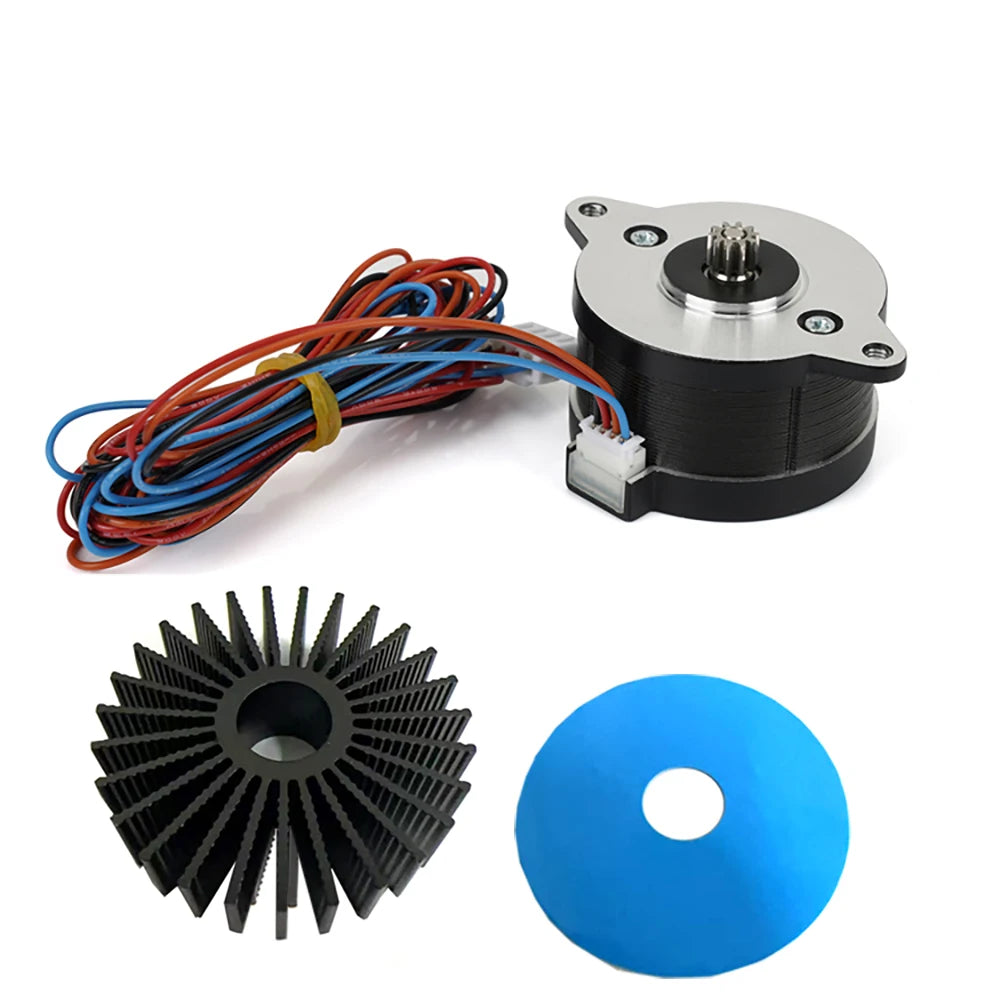 NEMA14 36mm Round Pancake Motor &ndash; Exceptional Precision and Reliability With Black Heatsink