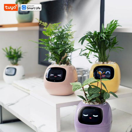 Tuya Ivy Smart Planter with AI, 49 Expressions &amp; 7 Sensors