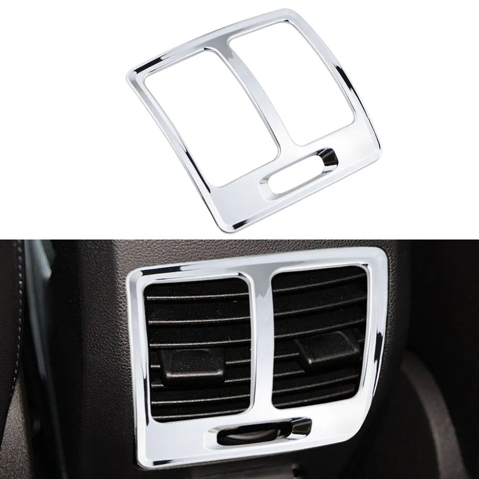 Copertura per Uscita Ventola Posteriore in ABS Cromo per Ford KUGA Escape Modelli 2013–2017 e Facile Installazione